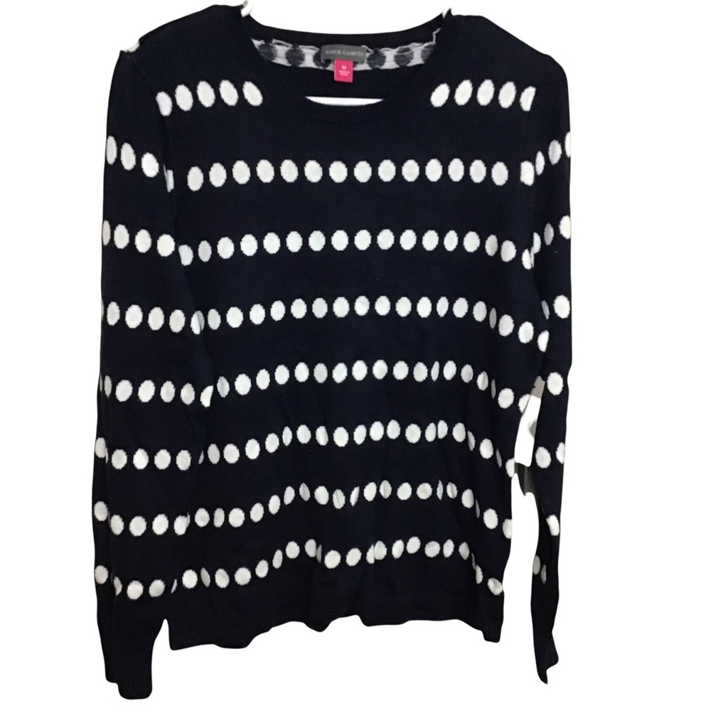 Vince Camuto River Valley Polkadot sweater Size Med